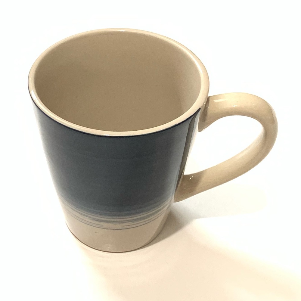 New Blue and Cream Ceramic Mug
